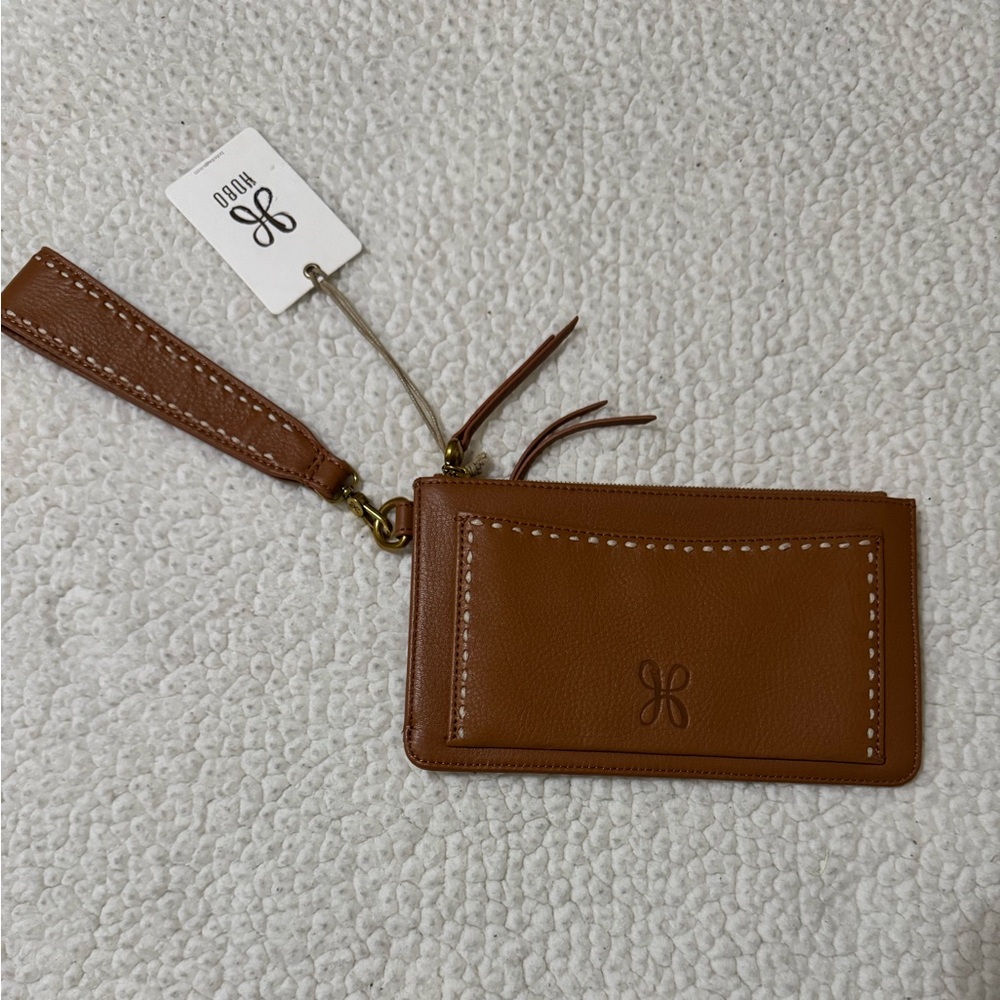 HOBO Tan Leather Wristlet